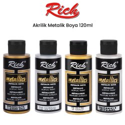 Rich - Rich Akrilik Metalik Boya 120ml Rich - Rich Akrilik Metalik Boya 120ml