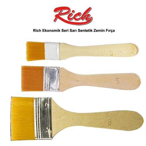 Rich Ekonomik Seri Sarı Sentetik Zemin Fırça