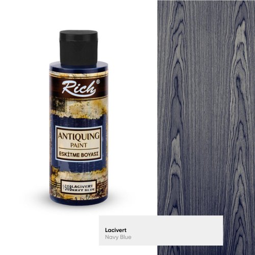 Rich Eskitme Boyası 120ml 1608/3041 Lacivert - 1608 Lacivert