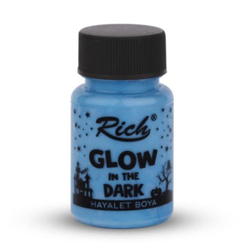 Rich Karanlıkta Parlayan Boya Glow In The Dark 50ml 3010/3435 Mavi - 3010/3435 Mavi