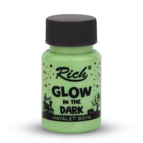 Rich Karanlıkta Parlayan Boya Glow In The Dark 50ml 3004/3432 Yeşil - 3004/3432 Yeşil
