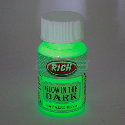 Rich Karanlıkta Parlayan Boya Glow In The Dark 50ml 3004 Yeşil - Yeşil