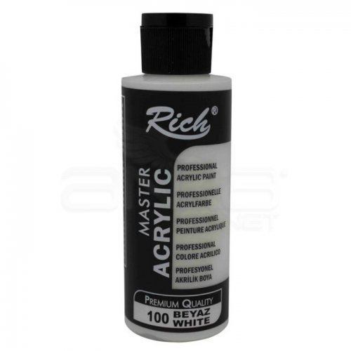 Rich Master Akrilik Boya 120ml 100 Beyaz - 100 Beyaz