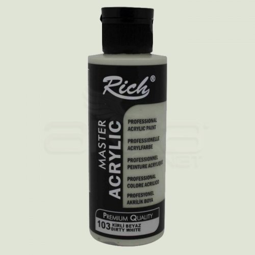 Rich Master Akrilik Boya 120ml 103 Kirli Beyaz - 103 Kirli Beyaz