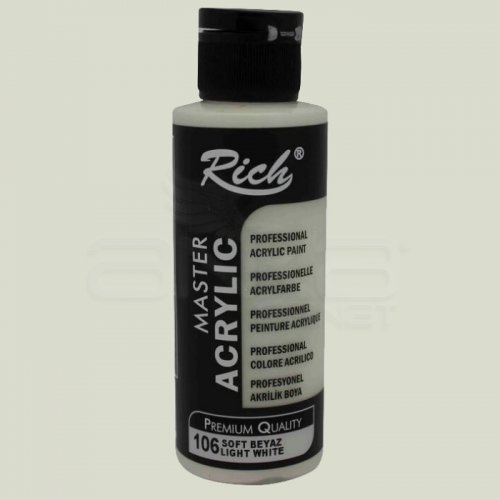 Rich Master Akrilik Boya 120ml 106 Soft Beyaz - 106 Soft Beyaz