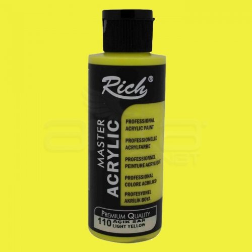 Rich Master Akrilik Boya 120ml 110 Açık Sarı - 110 Açık Sarı