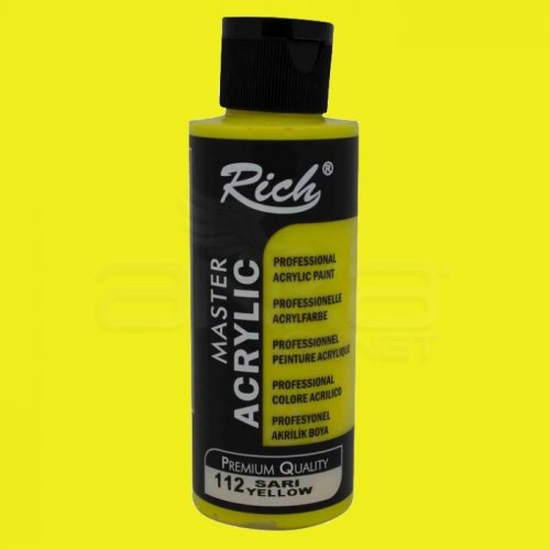 Rich Master Akrilik Boya 120ml 112 Sarı - 112 Sarı