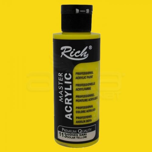 Rich Master Akrilik Boya 120ml 113 Güneş Sarı - 113 Güneş Sarı