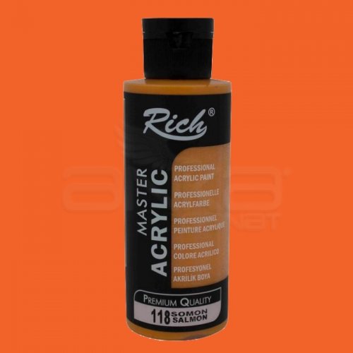 Rich Master Akrilik Boya 120ml 118 Somon - 118 Somon