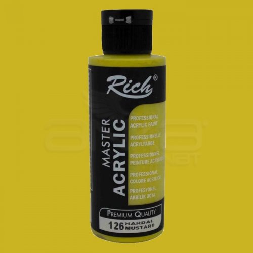 Rich Master Akrilik Boya 120ml 126 Hardal - 126 Hardal