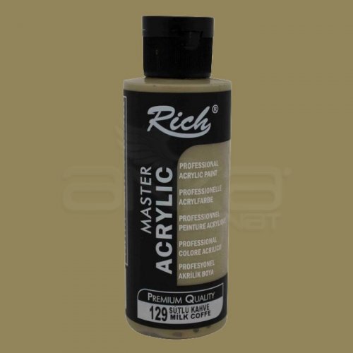 Rich Master Akrilik Boya 120ml 129 Sütlü Kahve - 129 Sütlü Kahve