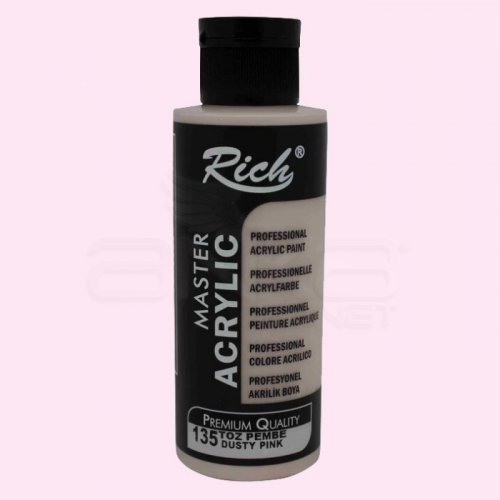 Rich Master Akrilik Boya 120ml 135 Toz Pembe - 135 Toz Pembe