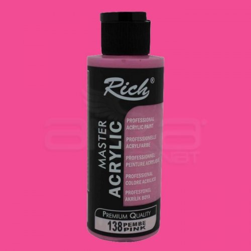 Rich Master Akrilik Boya 120ml 138 Pembe - 138 Pembe