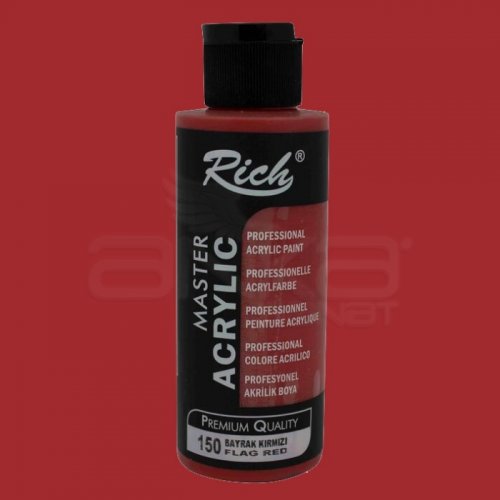 Rich Master Akrilik Boya 120ml 150 Bayrak Kırmızı - 150 Bayrak Kırmızı