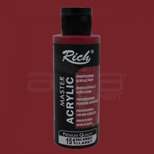 Rich Master Akrilik Boya 120ml 151 Kan Kırmızı - 151 Kan Kırmızı