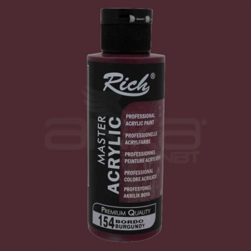 Rich Master Akrilik Boya 120ml 154 Bordo - 154 Bordo