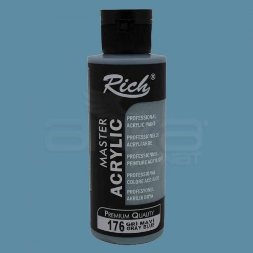 Rich Master Akrilik Boya 120ml 176 Gri Mavi - 176 Gri Mavi