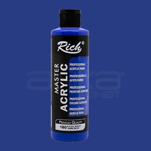 Rich Master Akrilik Boya 120ml 180 Koyu Mavi - 180 Koyu Mavi