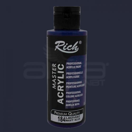 Rich Master Akrilik Boya 120ml 184 Lacivert - 184 Lacivert