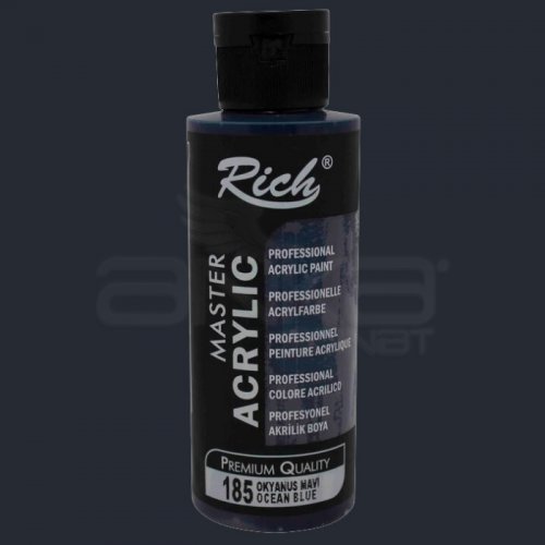 Rich Master Akrilik Boya 120ml 185 Okyanus Mavi - 185 Okyanus Mavi