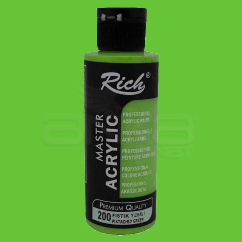 Rich Master Akrilik Boya 120ml 200 Fıstık Yeşili - 200 Fıstık Yeşili