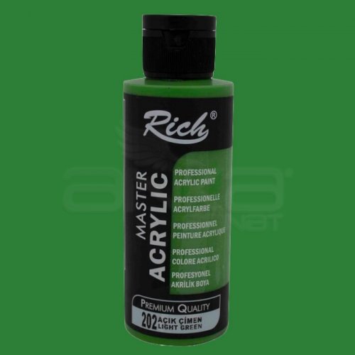 Rich Master Akrilik Boya 120ml 202 Açık Çimen - 202 Açık Çimen