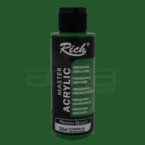 Rich Master Akrilik Boya 120ml 204 Çimen - 204 Çimen