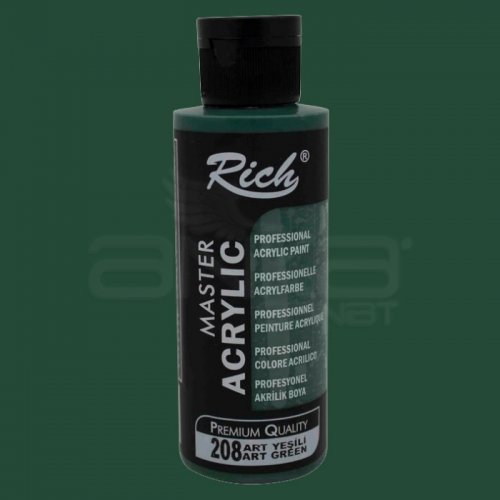 Rich Master Akrilik Boya 120ml 208 Art Yeşili - 208 Art Yeşili