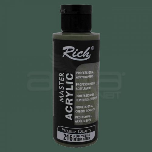 Rich Master Akrilik Boya 120ml 216 Küf Yeşili - 216 Küf Yeşili