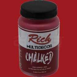 Rich - Rich Multi Decor Chalked Akrilik Boya 250ml 4590 Kırmızı