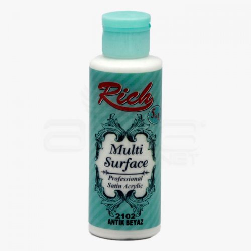 Rich Multi Surface Akrilik Boya 120ml 2102 Antik Beyaz - 2102 Antik Beyaz