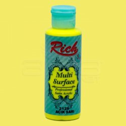 Rich - Rich Multi Surface Akrilik Boya 120ml 2128 Açık Sarı