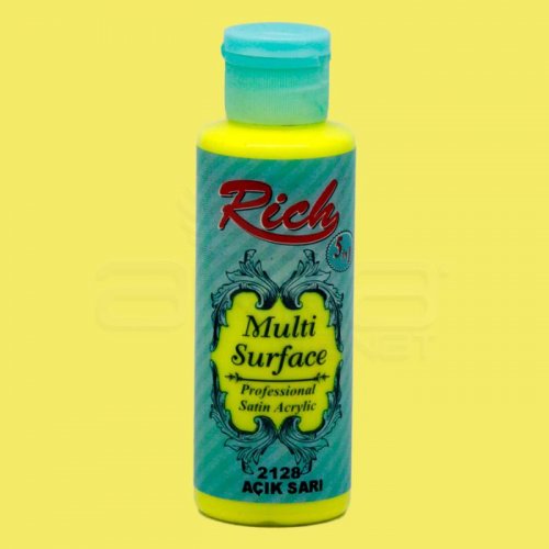 Rich Multi Surface Akrilik Boya 120ml 2128 Açık Sarı - 2128 Açık Sarı