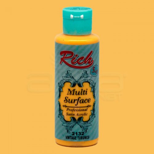 Rich Multi Surface Akrilik Boya 120ml 2132 Vıntage Turuncu - 2132 Vıntage Turuncu