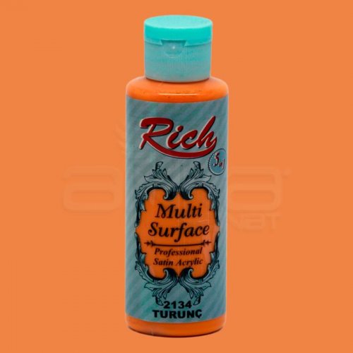 Rich Multi Surface Akrilik Boya 120ml 2134 Turunç - 2134 Turunç