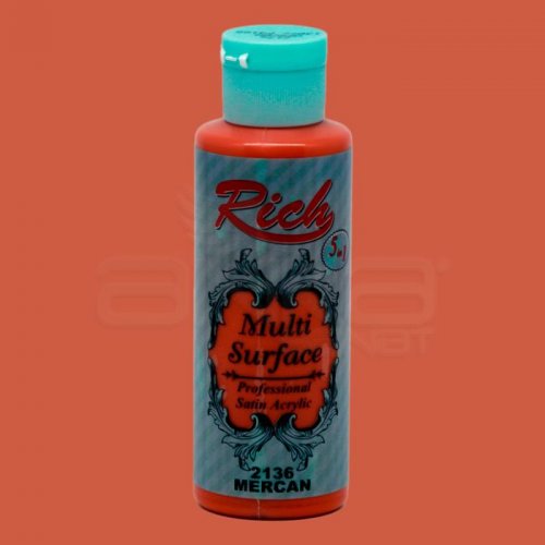 Rich Multi Surface Akrilik Boya 120ml 2136 Mercan - 2136 Mercan