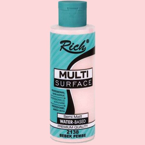Rich Multi Surface Akrilik Boya 120ml 2138 Bebek Pembe - 2138 Bebek Pembe