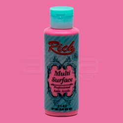 Rich - Rich Multi Surface Akrilik Boya 120ml 2142 Pembe