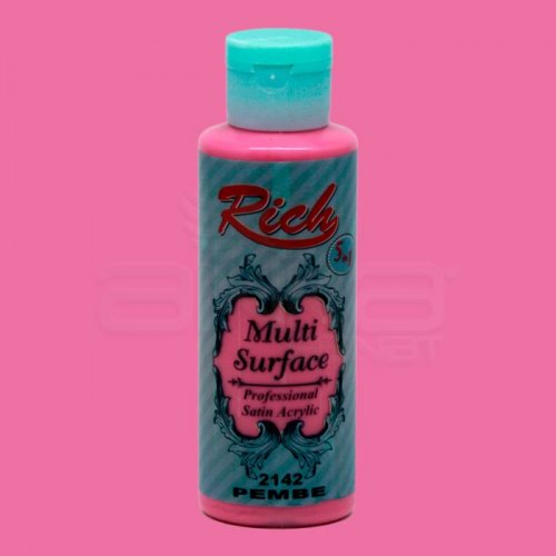 Rich Multi Surface Akrilik Boya 120ml 2142 Pembe - 2142 Pembe