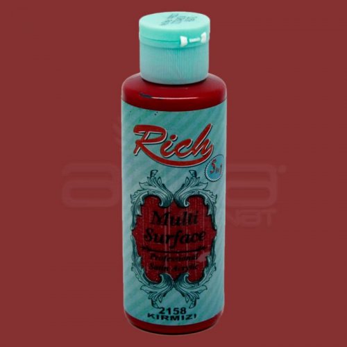 Rich Multi Surface Akrilik Boya 120ml 2158 Kırmızı - 2158 Kırmızı