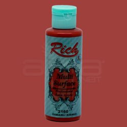 Rich - Rich Multi Surface Akrilik Boya 120ml 2160 Osmanlı Kırmızı