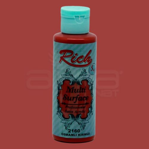 Rich Multi Surface Akrilik Boya 120ml 2160 Osmanlı Kırmızı - 2160 Osmanlı Kırmızı