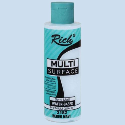 Rich Multi Surface Akrilik Boya 120ml 2182 Bebek Mavi - 2182 Bebek Mavi