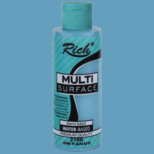 Rich Multi Surface Akrilik Boya 120ml 2186 Okyanus - 2186 Okyanus