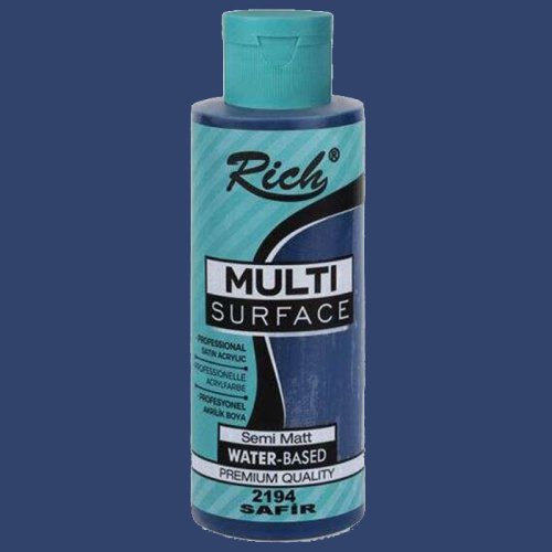 Rich Multi Surface Akrilik Boya 120ml 2194 Safir - 2194 Safir