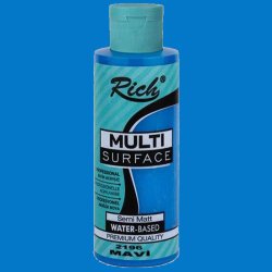Rich - Rich Multi Surface Akrilik Boya 120ml 2196 Mavi