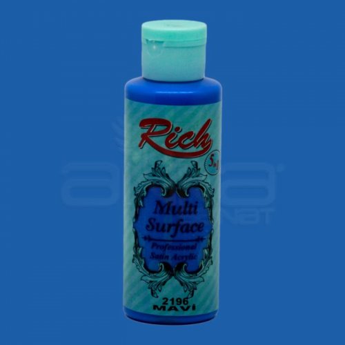 Rich Multi Surface Akrilik Boya 120ml 2196 Mavi