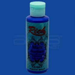 Rich - Rich Multi Surface Akrilik Boya 120ml 2198 Koyu Mavi