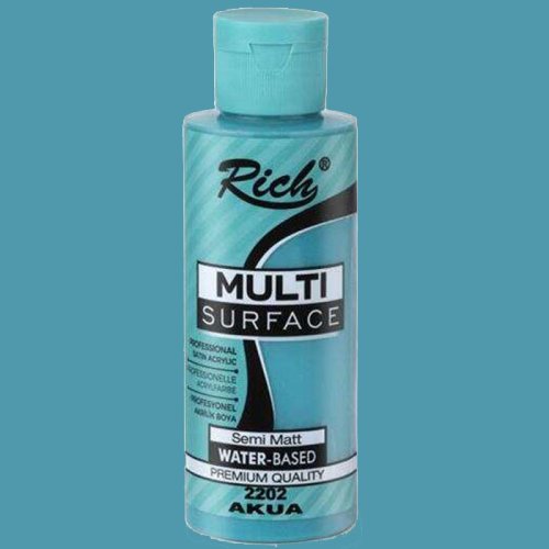 Rich Multi Surface Akrilik Boya 120ml 2202 Akua - 2202 Akua
