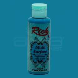 Rich - Rich Multi Surface Akrilik Boya 120ml 2204 Turkuaz